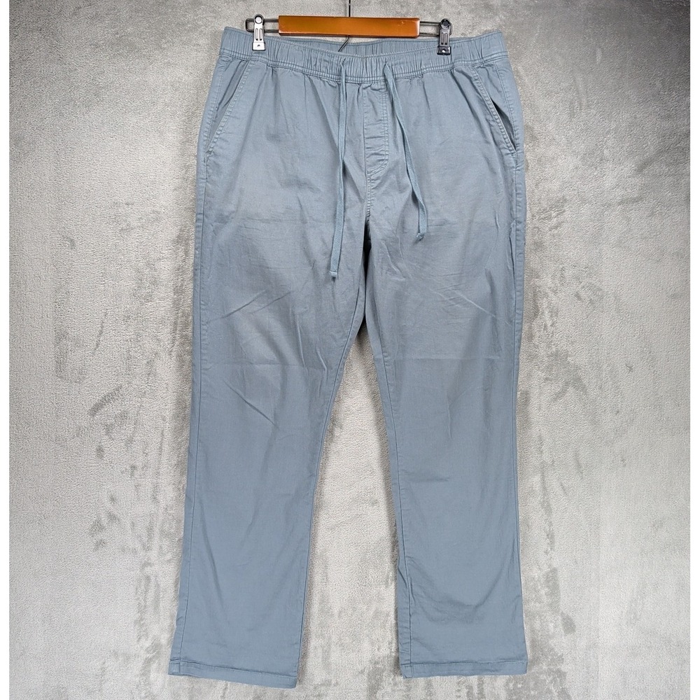 Katin Pipeline Chino Pants Mens XXL Blue Grey Elastic Waist Stretch Surf '54 EUC